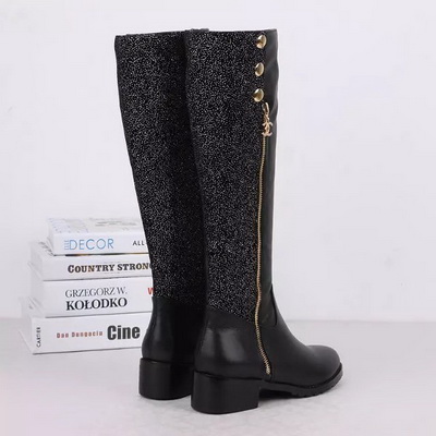 CHANEL Knee-high boots Lined with fur Women--022